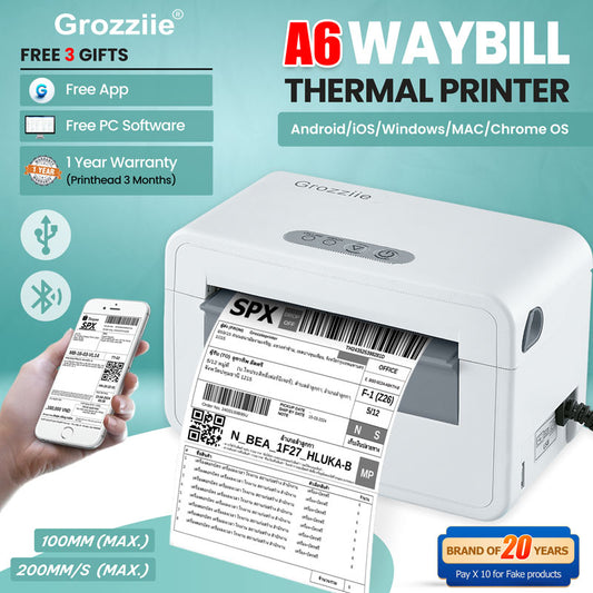 Thermal Printer Bluetooth Waybill Barcode Shipping Label Consignment Note Bluetooth Printer